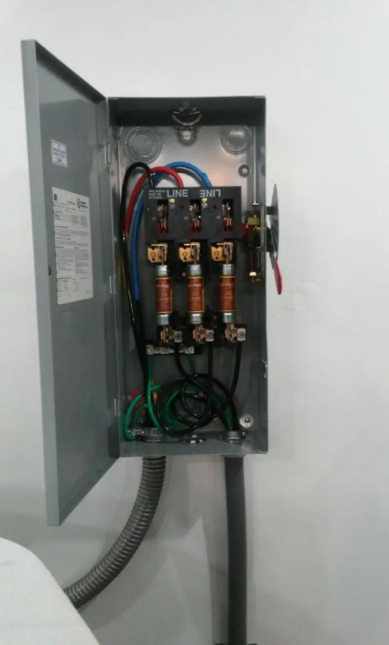Three-phase disconnect switch installed for Electrical Wiring & Rewiring in Atlantic