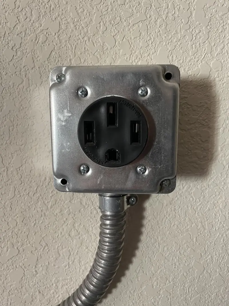NEMA 14-50 outlet installed for Smart Home Electrical in Atlantic